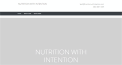Desktop Screenshot of nutritionwithintention.com