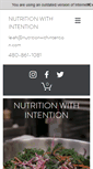 Mobile Screenshot of nutritionwithintention.com