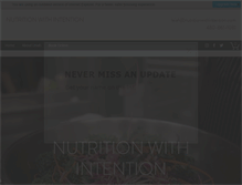 Tablet Screenshot of nutritionwithintention.com